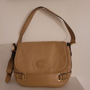 Etienne Aigner Leather Handbag Parksdale Collection Style 77812 Mocha